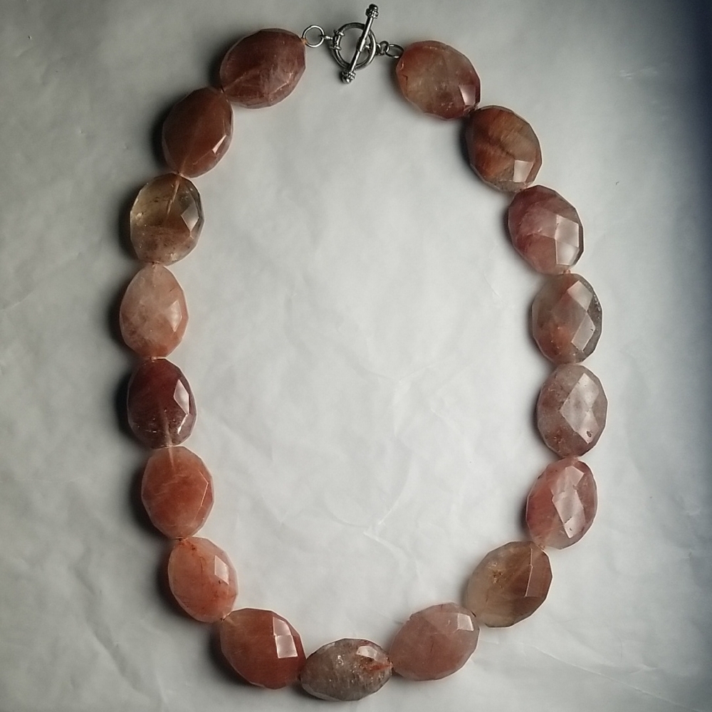 Smoky Quartz Vintage Chunky Necklace